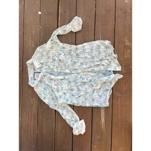 Style Co womens large boho button front shirt